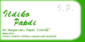 ildiko papdi business card